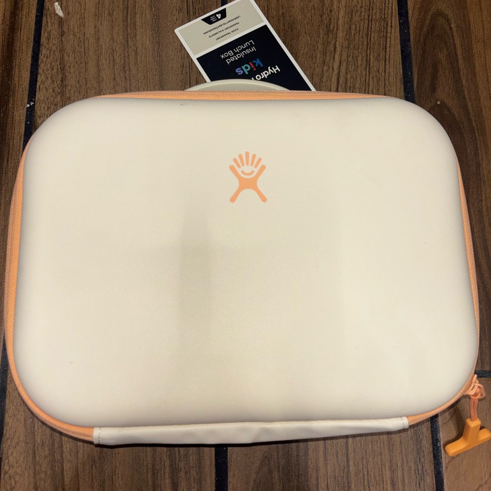 Hydro Flask Kids' Insulated Hard Sided Lunch Box - Cream: Zipper Closure,
